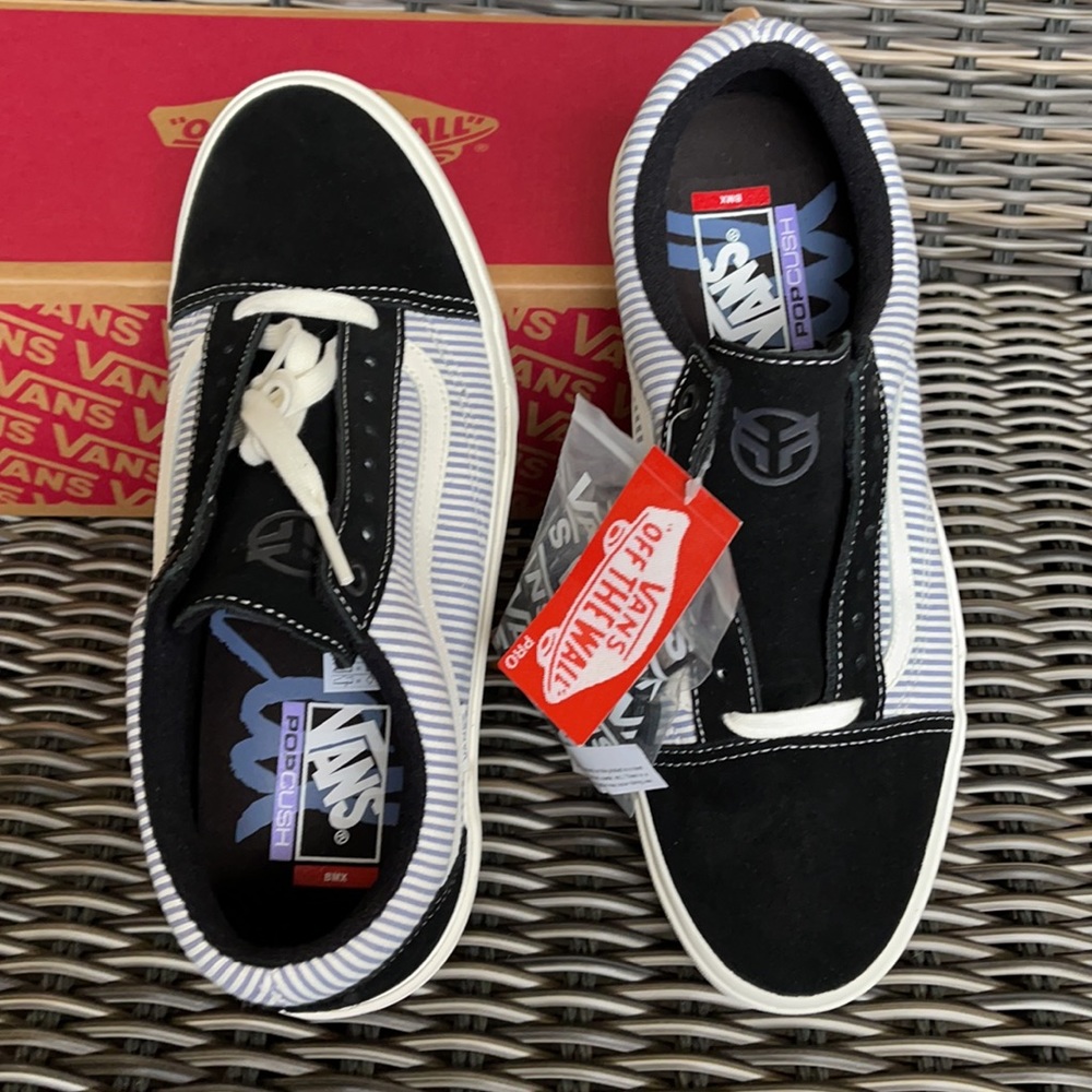 Vans Bmx Old Skool Federal Black/Bl Pinstripe MEN`S - Picture 13 of 16